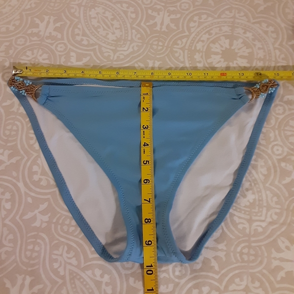 SOLD!!NWT Mossimo blue bikini bottom Sz Med - Picture 5 of 6